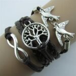 Color: Black Forest - LOVEY DOVEY Doves Of Infinite Love And Peace Bracelet