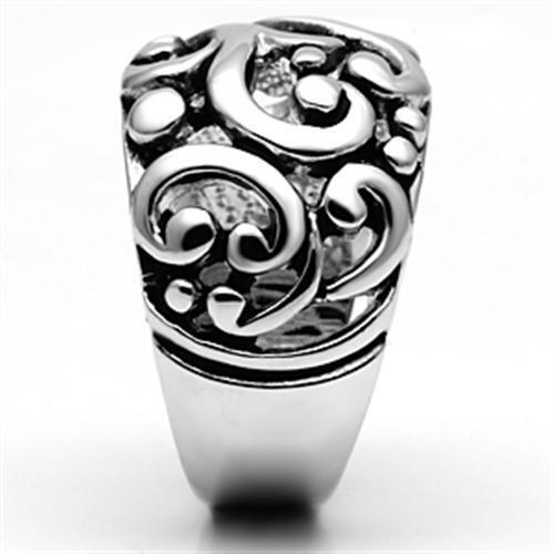 3W052 - Rhodium Brass Ring with No Stone