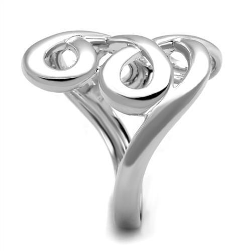 3W1076 - Rhodium Brass Ring with No Stone