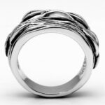 3W188 - Rhodium Brass Ring with No Stone