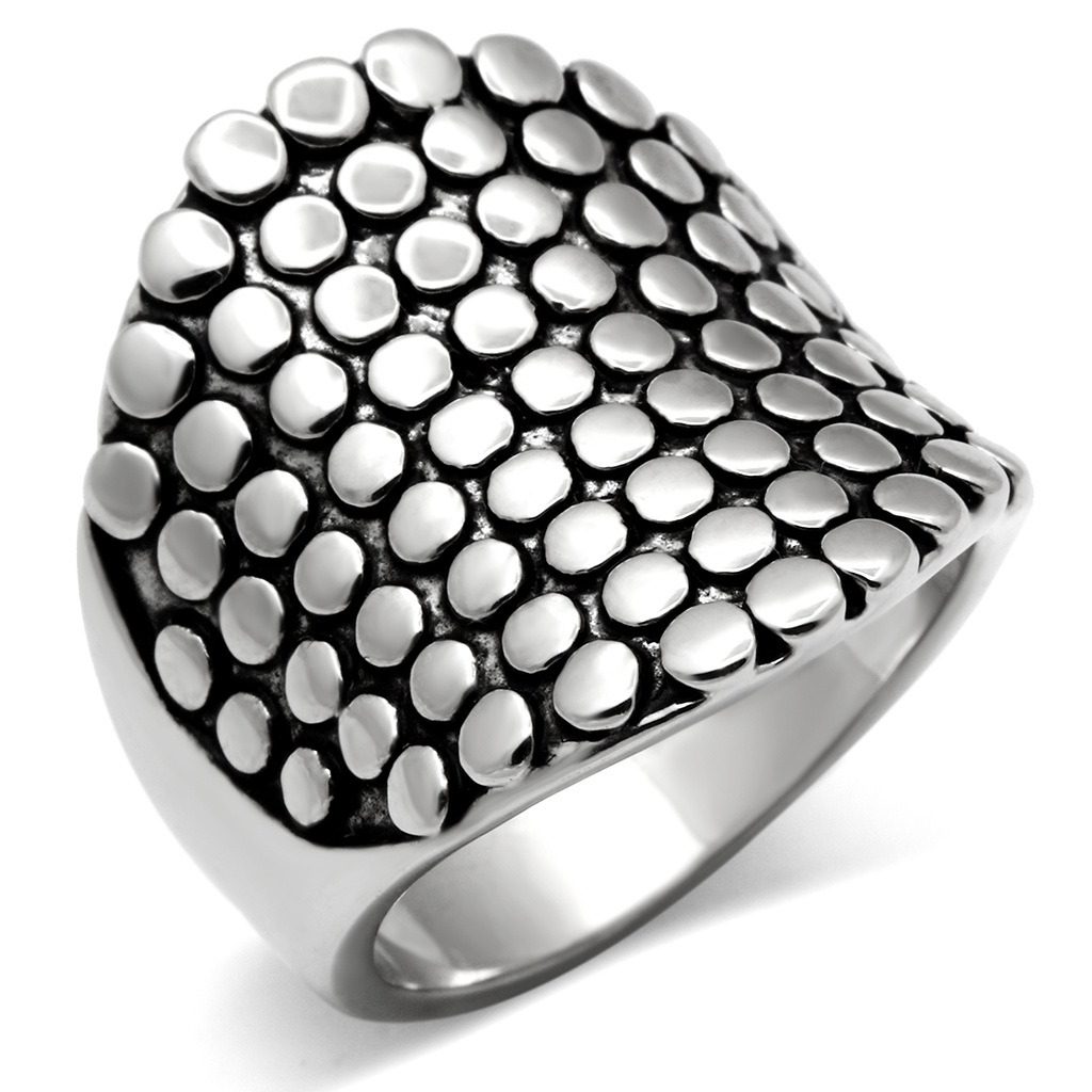 3W194 - Rhodium Brass Ring with No Stone