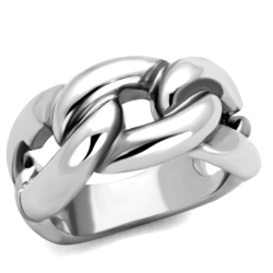 3W874 - Rhodium Brass Ring with No Stone