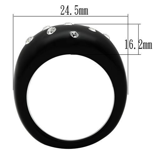 LO2388 -  Resin Ring with Synthetic Synthetic Stone in Multi Color