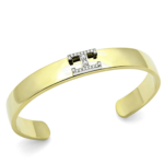 LO2578.png - LO2578 - Gold+Rhodium White Metal Bangle with Top Grade Crystal  in Clear