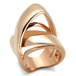 LO3201 - Rose Gold Brass Ring with No Stone