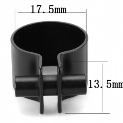 LO4240 - Ruthenium Brass Ring with No Stone