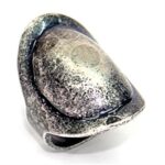 LOA053 - Ruthenium Brass Ring with No Stone