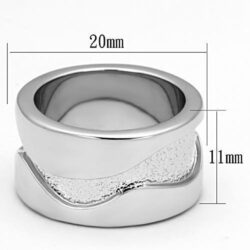 LOA853 - Rhodium Brass Ring with No Stone