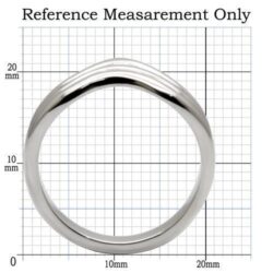 TK032 - High polished (no plating) Stainless Steel Ring with No Stone