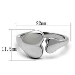 TK1000 - High polished (no plating) Stainless Steel Ring with No Stone