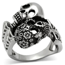 TK1039 - High polished (no plating) Stainless Steel Ring with No Stone