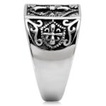 TK127 - High polished (no plating) Stainless Steel Ring with No Stone