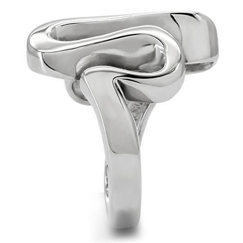 TK152 - High polished (no plating) Stainless Steel Ring with No Stone