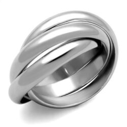 TK1669 - High polished (no plating) Stainless Steel Ring with No Stone