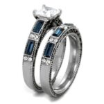 TK1829 - High polished (no plating) Stainless Steel Ring with AAA Grade CZ  in Clear