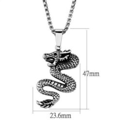 TK1986 - High polished (no plating) Stainless Steel Necklace with No Stone