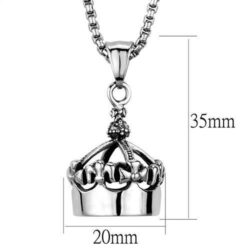 TK1991 - High polished (no plating) Stainless Steel Necklace with No Stone