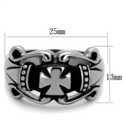 TK2141 - High polished (no plating) Stainless Steel Ring with No Stone