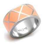 TK218 - High polished (no plating) Stainless Steel Ring with No Stone