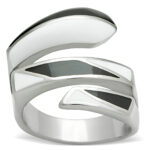 TK228 - High polished (no plating) Stainless Steel Ring with No Stone