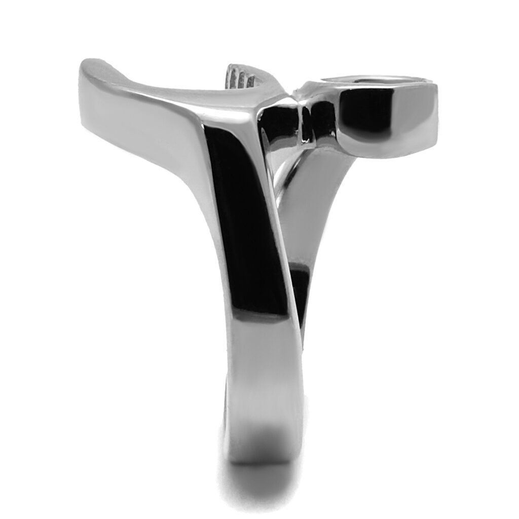 TK2396 - High polished (no plating) Stainless Steel Ring with No Stone