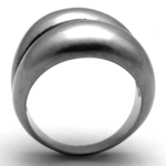 TK2415 - Antique Silver Stainless Steel Ring with No Stone