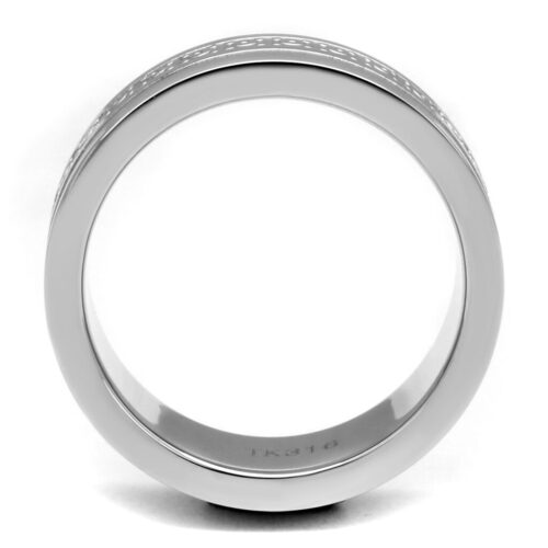 TK2944 - High polished (no plating) Stainless Steel Ring with No Stone