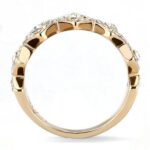 TK3237 - IP Rose Gold(Ion Plating) Stainless Steel Ring with Top Grade Crystal  in Clear