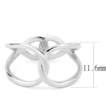 TK3585 - No Plating Stainless Steel Ring with No Stone