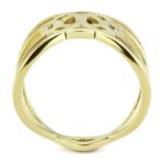 TK3639 - IP Gold(Ion Plating) Stainless Steel Ring with No Stone