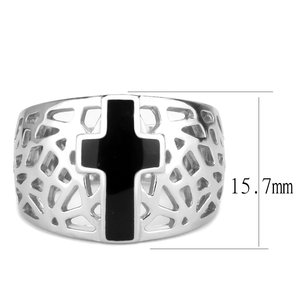 TK3720 - High polished (no plating) Stainless Steel Ring with No Stone