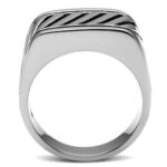 TK380 - High polished (no plating) Stainless Steel Ring with No Stone