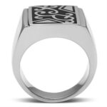 TK384 - High polished (no plating) Stainless Steel Ring with No Stone