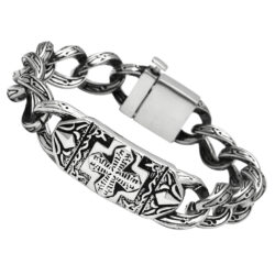 TK437 - High polished (no plating) Stainless Steel Bracelet with No Stone