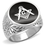 TK8X034 - High polished (no plating) Stainless Steel Ring with Top Grade Crystal  in Clear