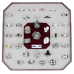 VK-012-SIZE9 - Assorted Brass Ring with Assorted  in Assorted