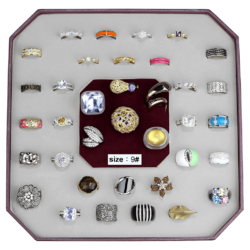 VK-019-SIZE9 - Assorted Brass Ring with Assorted  in Assorted