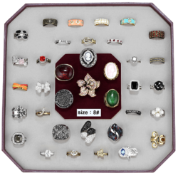 VK-021-SIZE8 - Assorted Brass Ring with Assorted  in Assorted