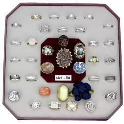 VK-028-SIZE9 - Assorted Brass Ring with Assorted  in Assorted