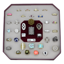 VK-032-SIZE7 - Assorted Brass Ring with Assorted  in Assorted