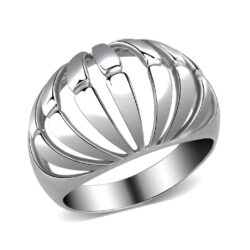 TK3732 High polished Stainless Steel Ring with NoStone in No Stone