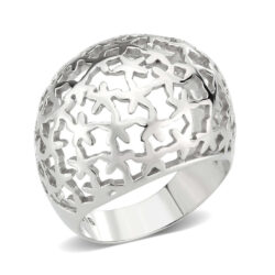 TK3802 - High polished (no plating) Stainless Steel Ring with NoStone in No Stone