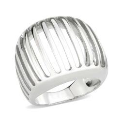 TK3805 - High polished (no plating) Stainless Steel Ring with NoStone in No Stone